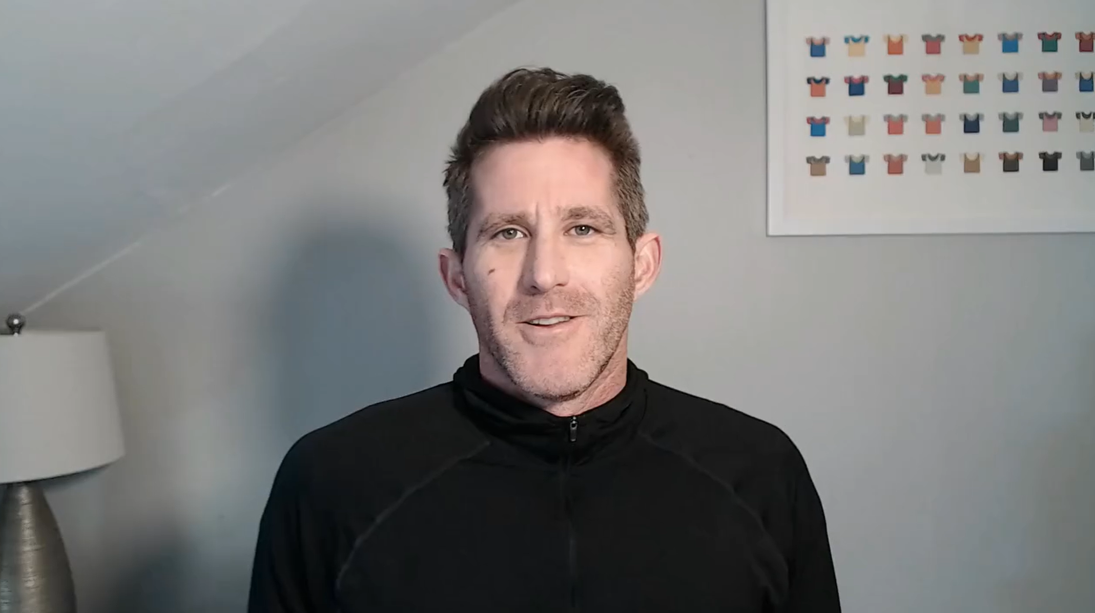 Edward Tufte and Bonnie Scranton's Tee-Shirts print — a data visualization artwork that derives meaning entirely from color